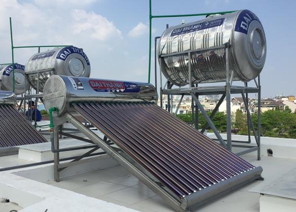 Cấu tạo của máy nước nóng năng lượng mặt trời Tân Á Đại Thành