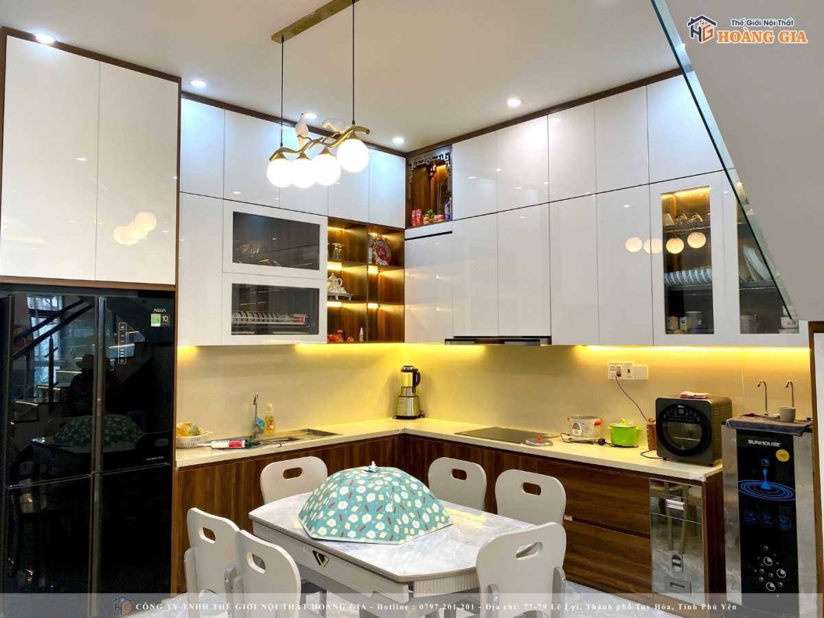 Thiêt kế căn bếp hiện đại, tiện nghi