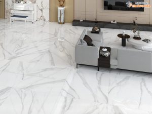 Không gian hiện đại, sang trọng nhờ gạch kast nền tại showroom gạch men Hoàng Gia Phú Yên