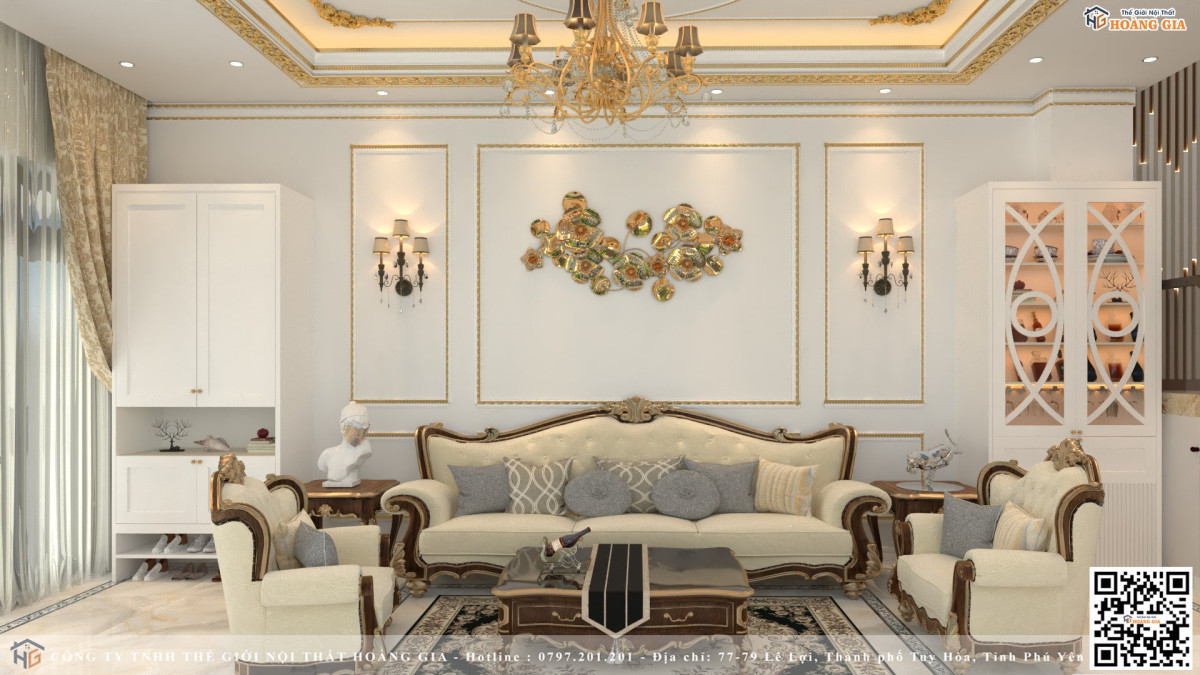 Trải nghiệm sự sang trọng của thiết kế nội thất tân cổ điển do Thế Giới Nội Thất Hoàng Gia thực hiện
