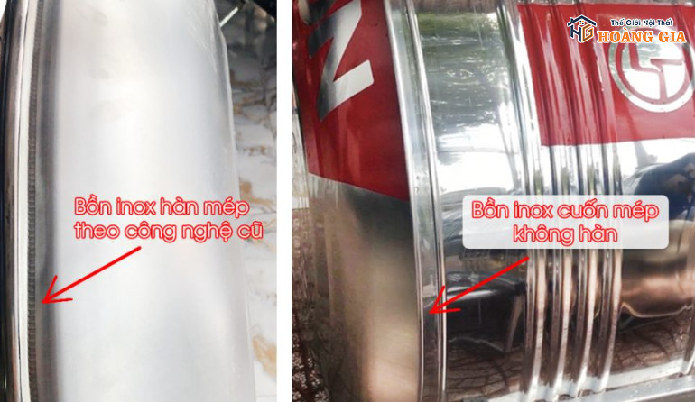 Bồn nước inox cuốn mép không hàn Letton Bồn nước inox cuốn mép không hàn Letton